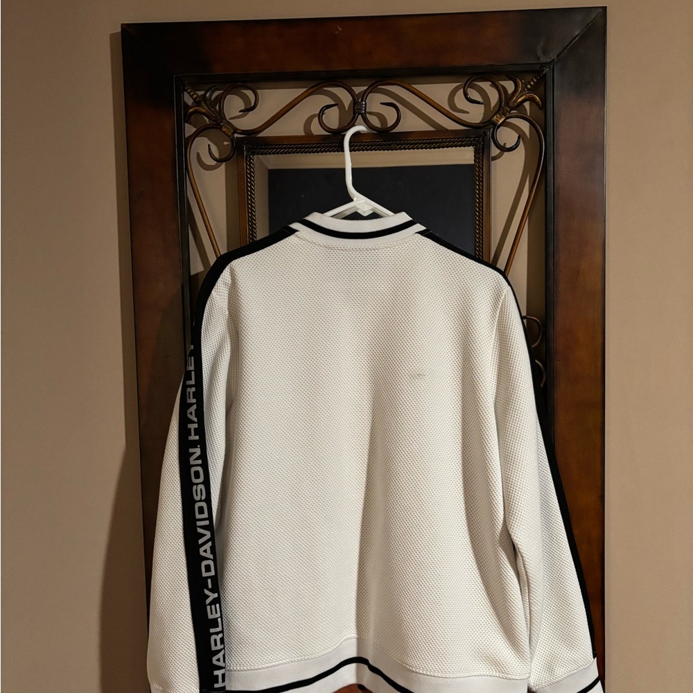Harley-Davidson White Jacket with Black Stripes ladies XXL outerwear - Picture 2 of 6